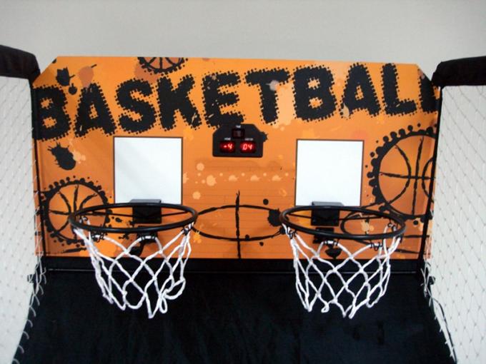 Indoor Basketball Arcade Machine , Electronic Basketball Shooting Machine