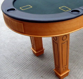 Modern Poker Game Table MDF Durable Card Playing Table With Cup Holder