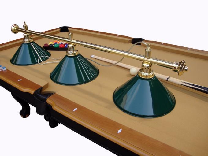 9FT Pool Game Table Wooden Billiard Table With Lamp / Claw Leg / Ping Pong Table Top