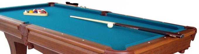 Deluxe 96 Inches Billiard Game Table With Leather Pocket / Wool Felt Play Court