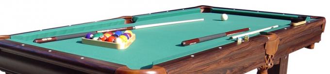 7.5 Feet Pool Game Table Durable Taclon Cloth Surface With Real Leather Pocket