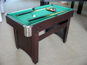 4FT Billiards Wood Game Table Color Graphics Design With Chromed Plastic Corner