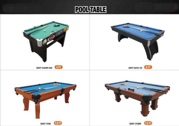Family Pool Game Table 5 FT Billiard Table Wood Solid MDF With PVC Laminated