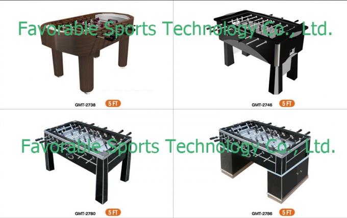 Chromed Steel Rod Deluxe 5FT Football Table Wooden Soccer Table For Indoor