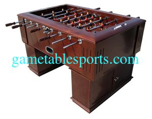 China Luxury Durable 5FT Football Table , Wooden Soccer Table MDF With Wood Veneer supplier