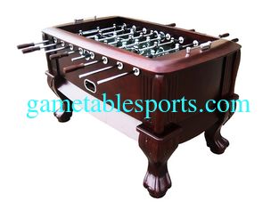 China Classic Sport Foosball Table , Standard Foosball Table With Solid Wood Claw Leg supplier