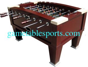 China Red Wood Painted Heavy Duty Football Table 5FT For Outdoor Entertainment supplier