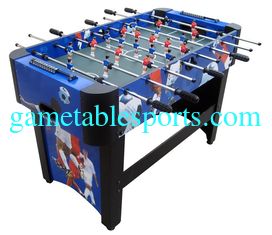 China Blue Football Game Table 4FT MDF Soccer Table Color Graphics Design For Indoor supplier