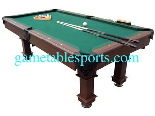 China Fashionable 7.5FT Billiards Game Table Contemporary Pool Tables MDF With PVC Lamination supplier