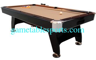 China Standard Size 8FT Billiards Game Table Metal Corner With Camel Brown Cloth supplier