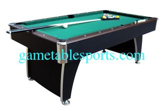 China Solid Wood American Pool Table , Indoor Pool Table With Conversion Top supplier