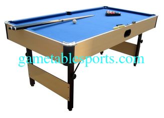 China Promotional 6 Ft Billiard Table , Bar Size Pool Table With Folding Leg Ball Return supplier