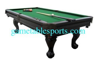 China Solid Wood Modern 8 Foot Pool Table , Billiard Pool Table MDF Painting With Claw Legs supplier
