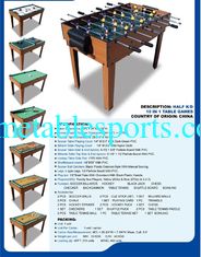 China Popular 10 In 1 Multi Game Table Wood Grain Color With Different Game Toy supplier