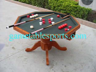 China 3 In 1 Poker Game Table Solid Wood Bumper Pool Poker Table For Tournament supplier