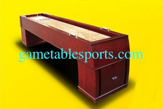 China Luxury 10 FT Shuffleboard Game Table Furniture Style With Wood Veneer Poly Coating supplier