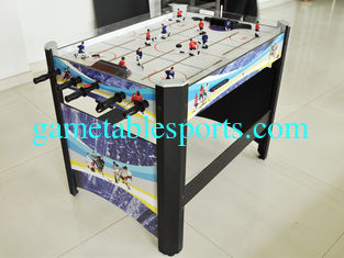China Electronic Scoring Rod Hockey Table MDF Color Graphics Wooden Hockey Table supplier