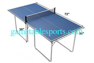 China Not Knock Down Competition Table Tennis Table , Easy Storage 6FT Inside Ping Pong Table supplier