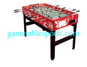 China Solid MDF Colorful 48&quot; Foosball Table Wood Soccer Table With Chromed Steel Rod supplier