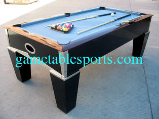 China Deluxe 7FT pool table solid wood billiard table chromed metal coner for club and family supplier