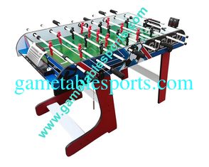 China 4 FT Folding Soccer Table Wood Foldable Soccer Table For Family Play supplier