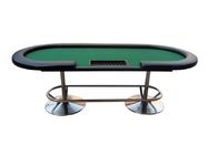Luxury 8FT Poker Game Table Home Poker Table With Heavy Duty Steel Base Leg