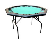 48 Inches Octagon Poker Table , Professional Poker Table With Soft Playing Surface