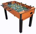 4FT Deluxe Football Table with telescopic play rods wood color PVC finish
