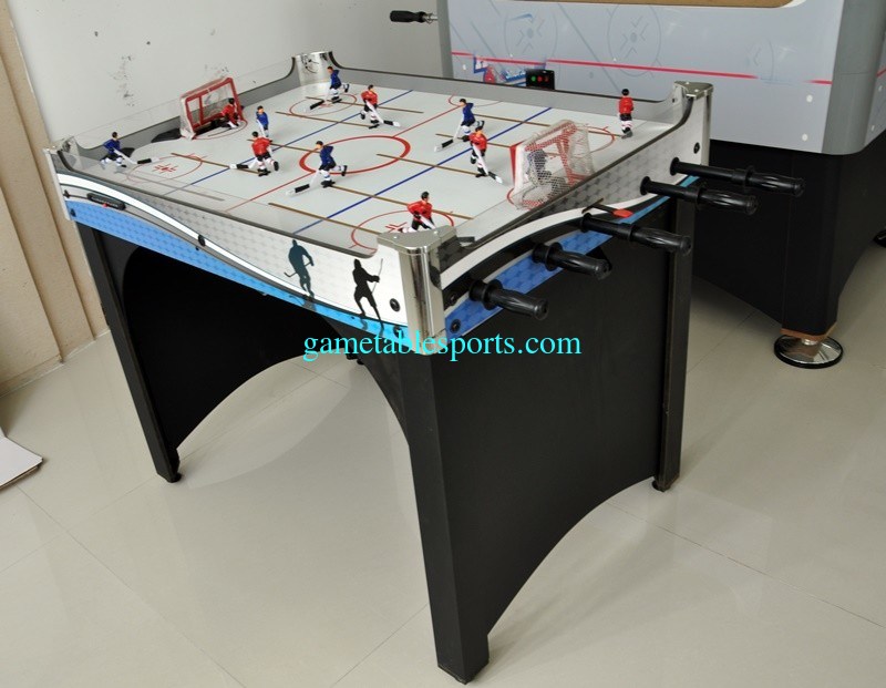 Color Graphics Rod Hockey Table MDF Stick Hockey Table With PVC Handle