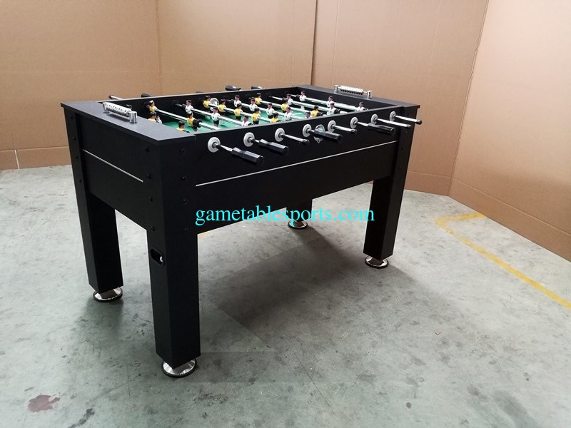 Easy Assemble Standard Foosball Table , MDF Soccer Game Table With Leg