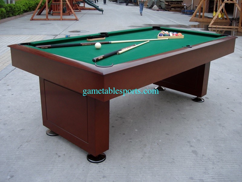 Attractive Billiards Game Table Solid Wood Full Size Pool Table For