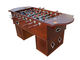 Wood Veneer Soccer Game Table Premier Foosball Table With Solid Steel Rods supplier