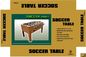 Wooden Soccer Game Table PVC Lamination Steel Rod Robot Player For Club supplier