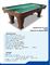 Deluxe Full Size Heavy Duty Pool Table 8FT With Leather Pocket / Blend Wool supplier