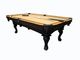 9FT Pool Game Table Wooden Billiard Table With Lamp / Claw Leg / Ping Pong Table Top supplier
