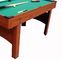 60 Inches Pool Game Table Wood Grain PVC MDF Material For Indoor Play supplier