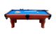 Modern Pool Game Table Real Leather Pocket  Wooden Billiard Table With Solid Wood Veneer supplier
