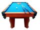 Modern Pool Game Table Real Leather Pocket  Wooden Billiard Table With Solid Wood Veneer supplier