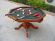 3 In 1 Poker Game Table Solid Wood Bumper Pool Poker Table For Tournament supplier