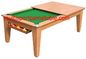 7FT Billiards Game Table Dining Table Wood 2 In 1 Pool Table With Conversion Top supplier