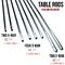 Silver Chromed Solid 5 / 8 Inch Steel Rods For Standard Foosball Tables supplier
