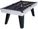 Metal coner Classic Pool Table wood billiard table smooth playing surface for family supplier