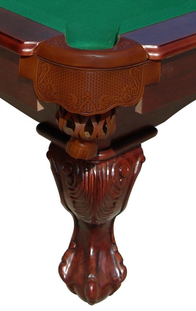 Deluxe Full Size Wood Pool Table , 8FT Solid Wood Home Billiards Table