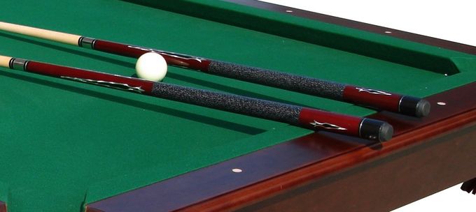 Deluxe Full Size Wood Pool Table , 8FT Solid Wood Home Billiards Table