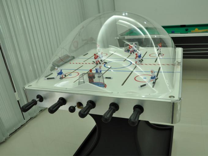 Professional Rod Hockey Table 5mm Acrylic Dome Hockey Table With Silver
