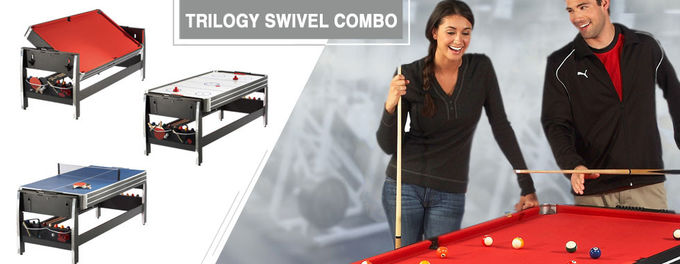 Manufacturer 84" Swivel Table 3 In 1 Combination Game Table Air Hockey Pool Table Tennis Table