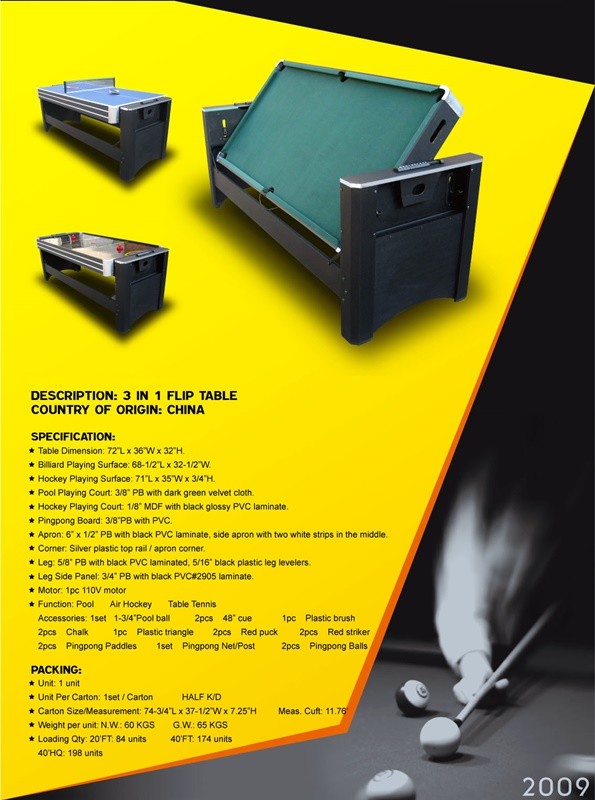 Air Hockey Multi Table 7ft 3 In One For Promotion Air Hockey Multi Table 7ft 3 In One For