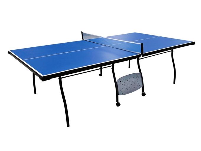 Professional Ping Pong Table For Family , 9 FT Portable Table Tennis Table With Steel Leg