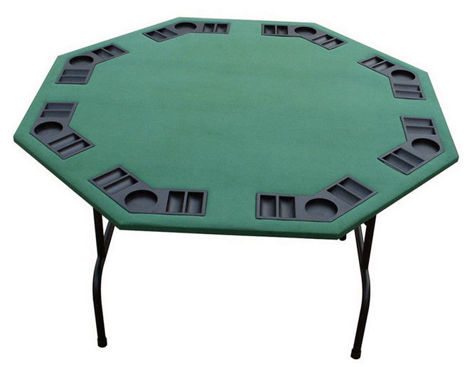 48 Inches Octagon Poker Table , Professional Poker Table With Soft Playing Surface
