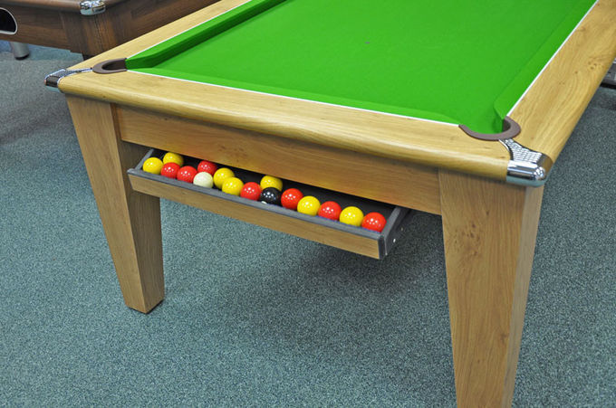 7FT Billiards Game Table Dining Table Wood 2 In 1 Pool Table With Conversion Top